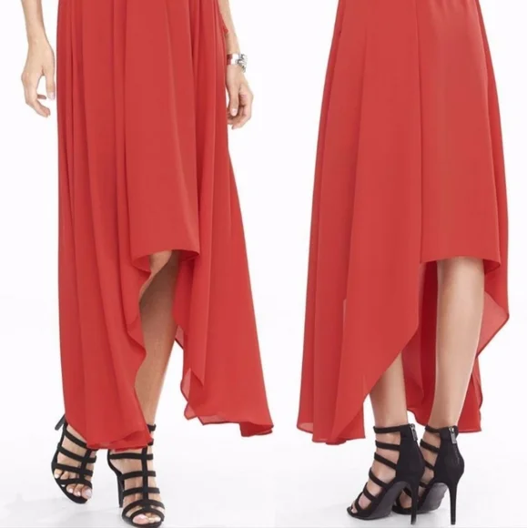 Express sleevesless red maxi dress 👗 😍 - Picture 4 of 8